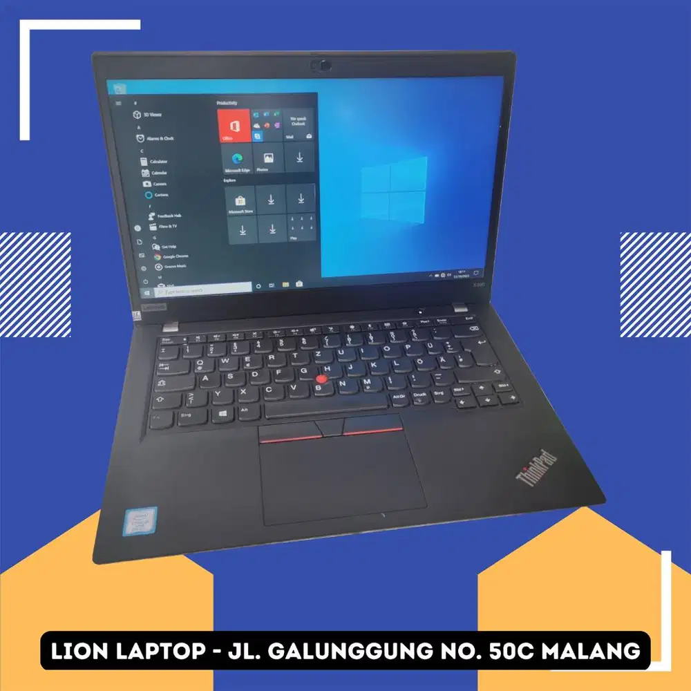 RAM 16GB SSD 256GB Core i5 Gen 8 Slim Lenovo Thinkpad X390 [30|03]