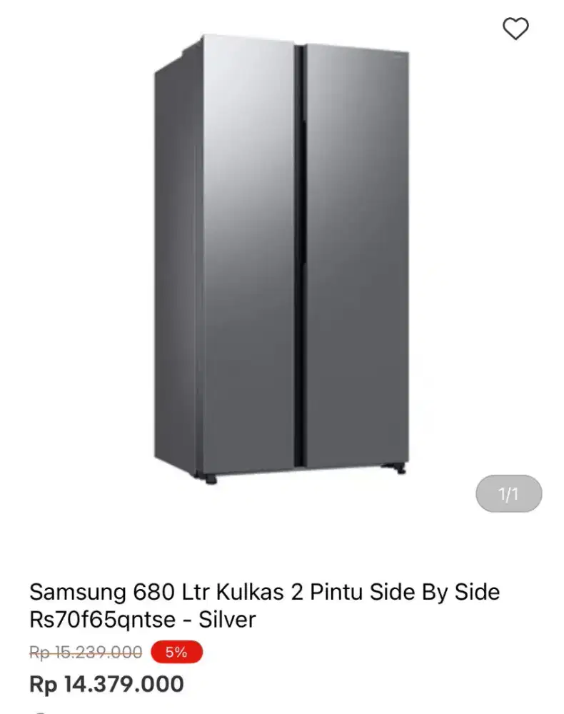 KULKAS SBS SAMSUNG 680LTR