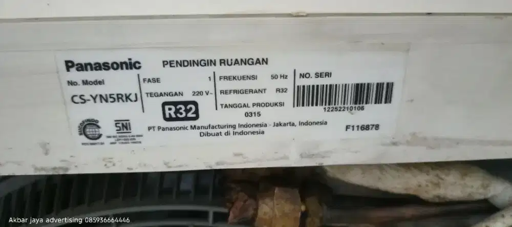AC panasonic kondisi sangat bagus