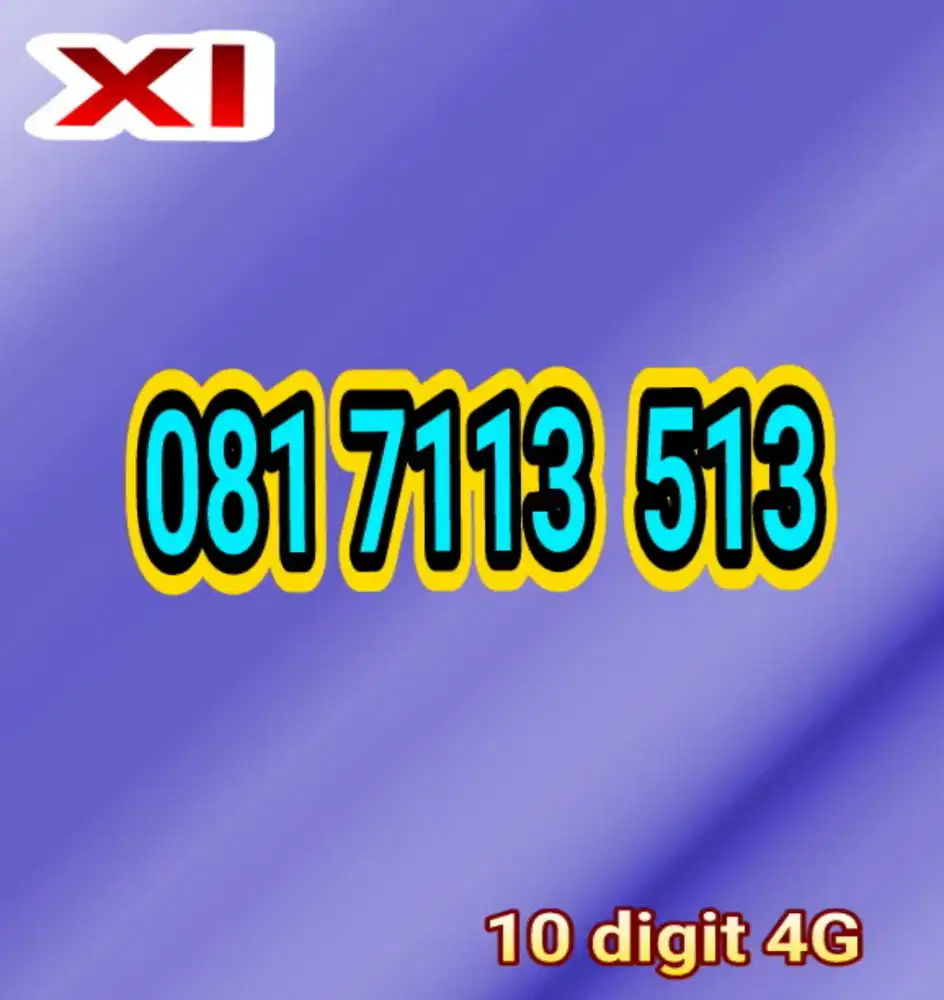 Kartu perdana XL 10 digit Murmer rapi
