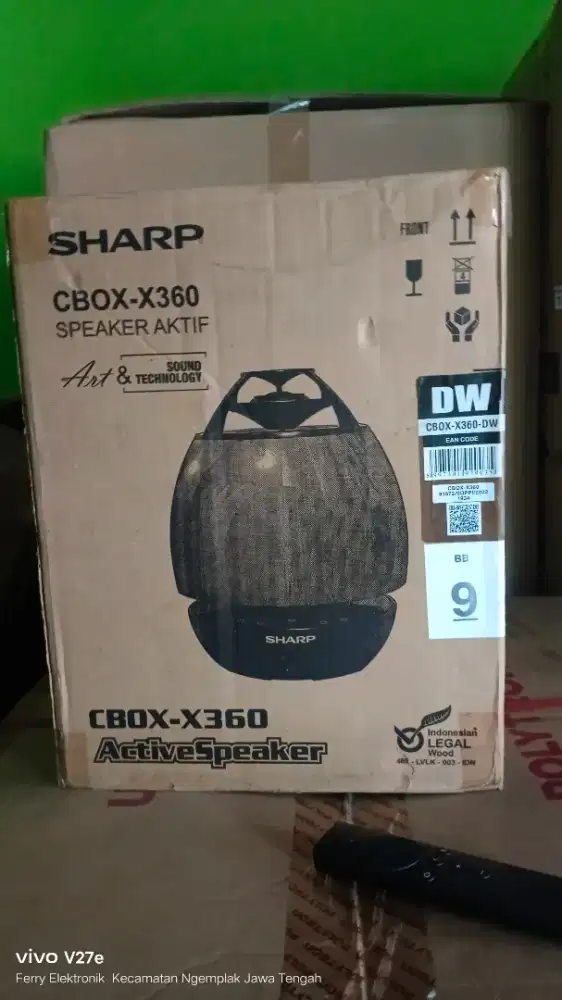 Speker aktif Sharp model unik