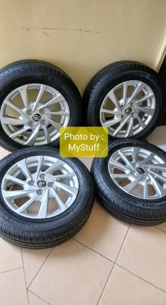 Ban Velg R14 Ori Agya 2024 PCD 4x100