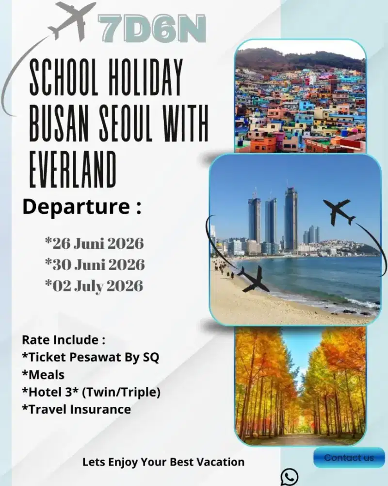 Tour School Holiday Busan Seoul with Everland