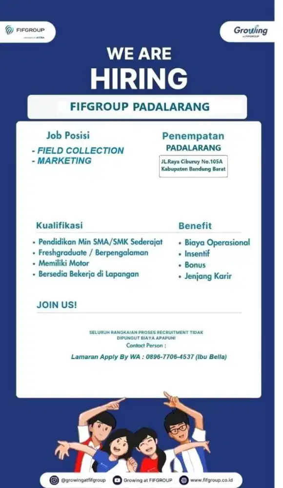 LOKER FIFGROUP PADALARANG KOLEKTOR