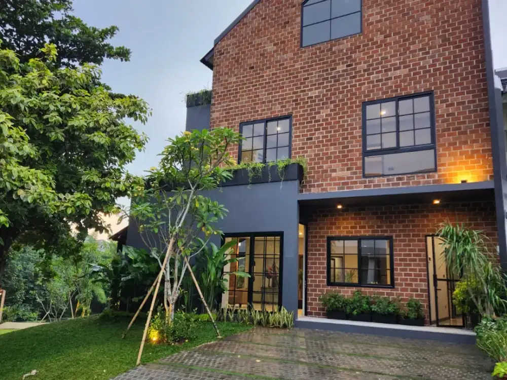Rumah cantik modern farmhouse di BSD PR 12896