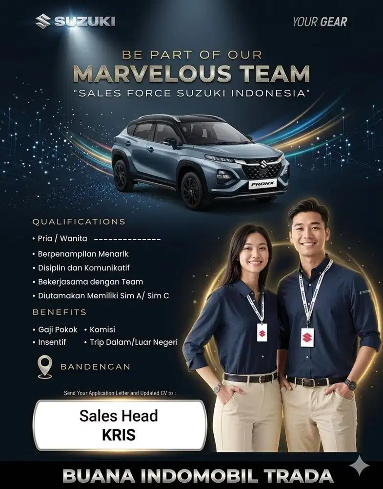 Lowongan sales mobil suzuki