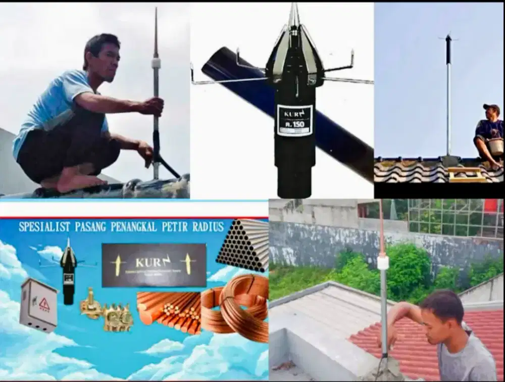 Tukang Spesialis Pemasangan Alat Penangkal Petir Konvensional