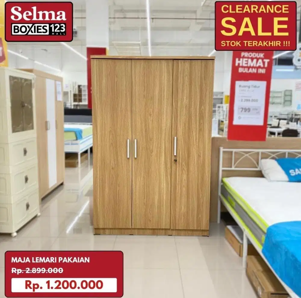 Promo clerance lemari kayu