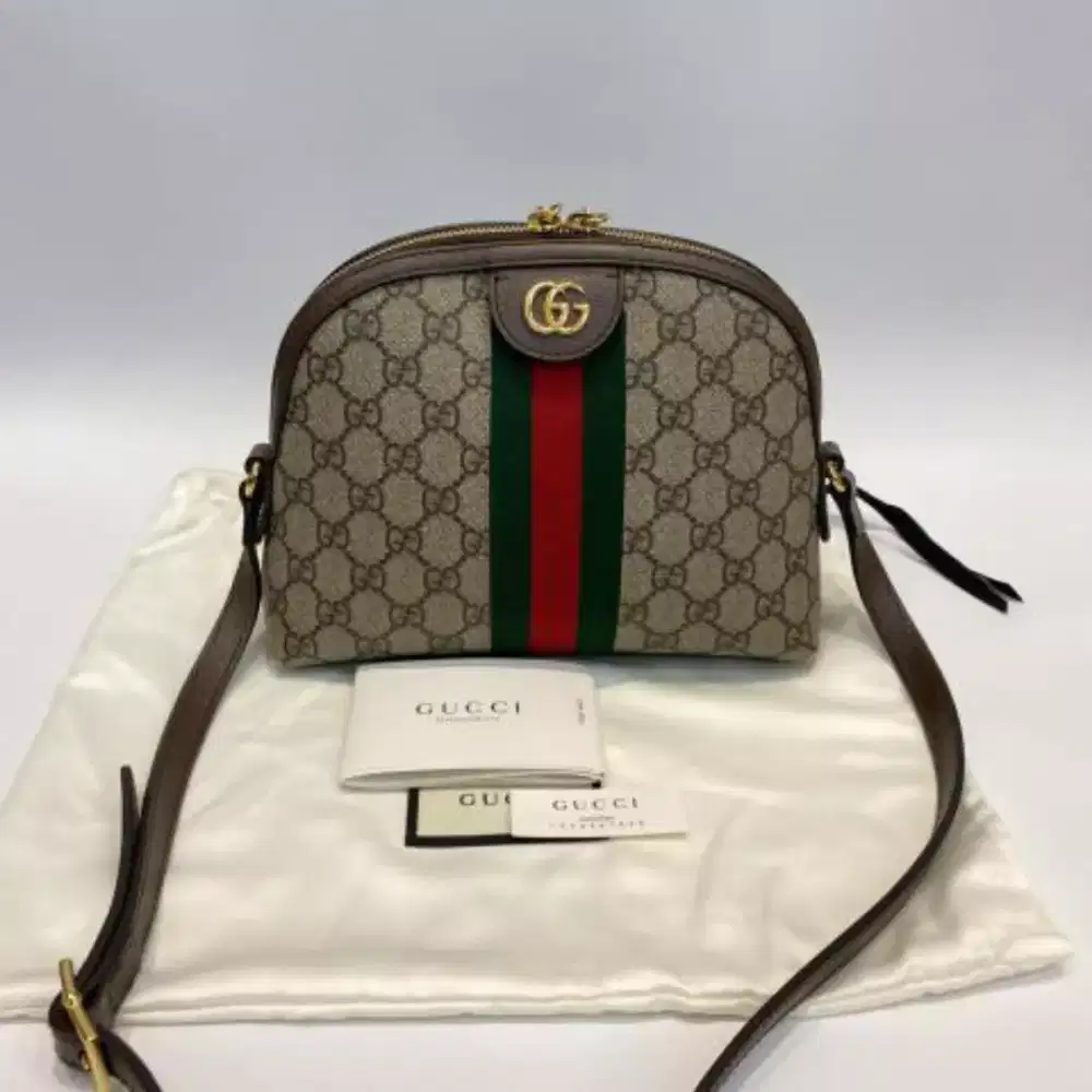 TAS GUCCI MONOGRAM OPHIDIA DOME CROSSBODY - SLING BAG