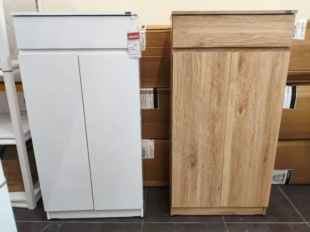 Selma Ciara Kabinet Sepatu 2 Pintu – Minimalis & Muat Banyak