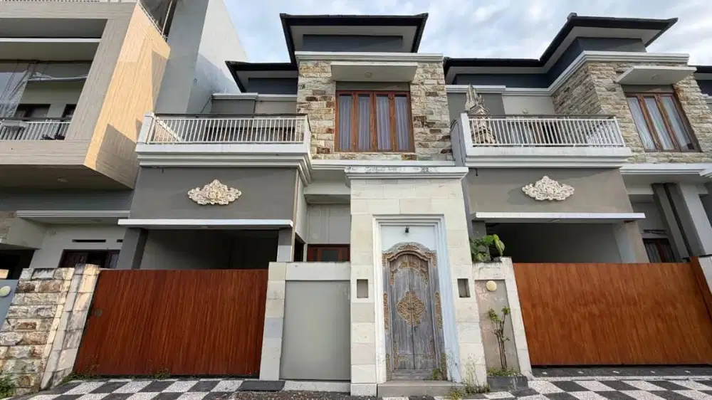 DIJUAL RUMAH MURAH DEKAT SANUR DENPASAR SEMI FURNISHED VIEW SAWAH