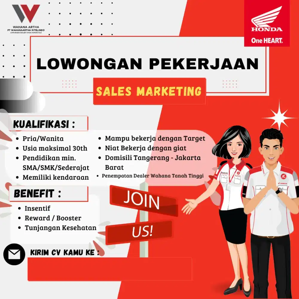 LOKER SALES MOTOR HONDA