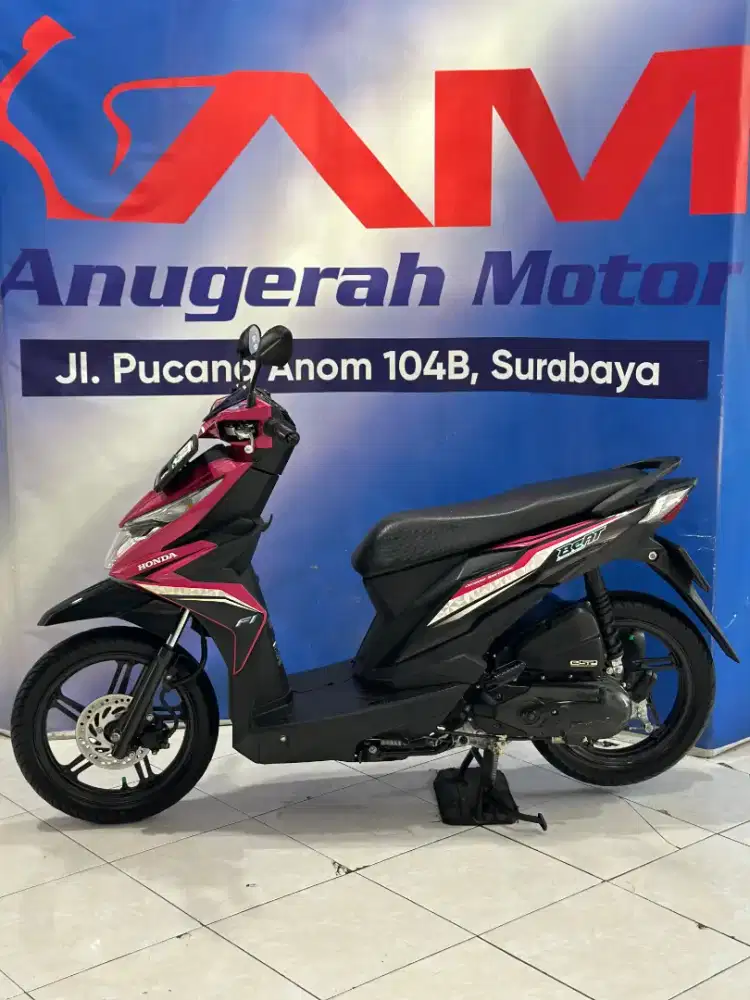 KM 8RIBU Honda Beat Eco Iss Magenta Hitam tahun 2017