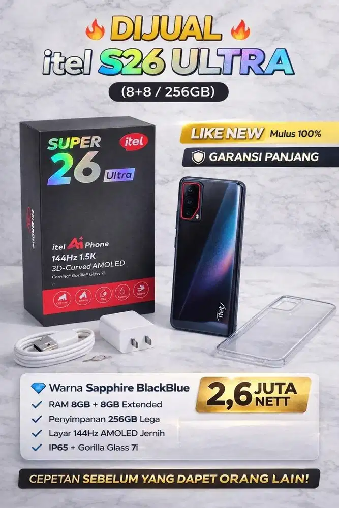 Itel s26 utra 8+8/256