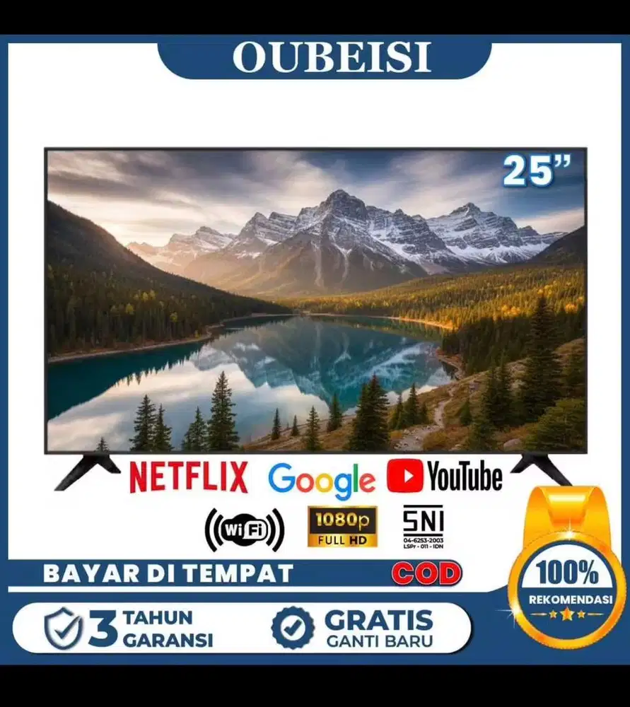 OUBEISI TV LEX 25 INCH smart tv android