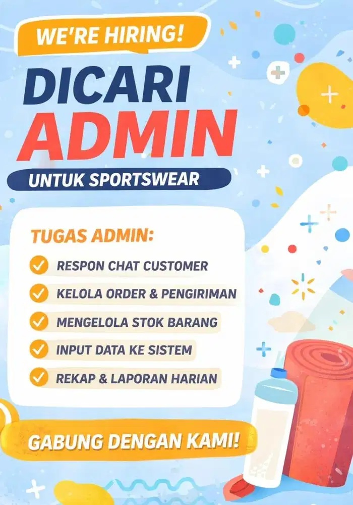 Admin wanita online shop sportwear