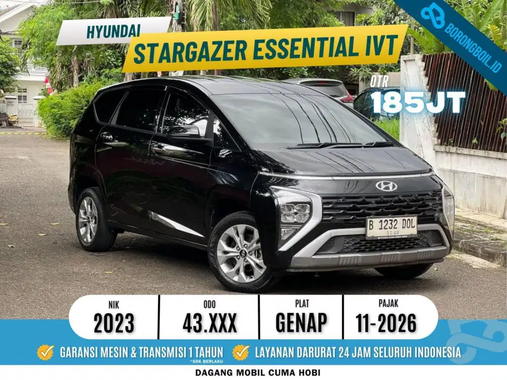 Hyundai Stargazer Essential IVT 2023 Siap Pakai