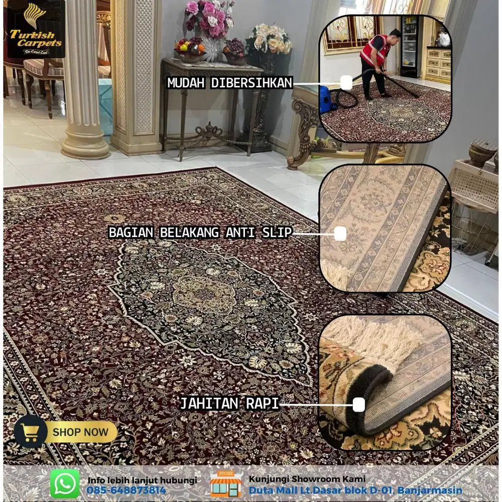 KARPET UKURAN BESAR UNTUK MEJA MAKAN KELUARGA