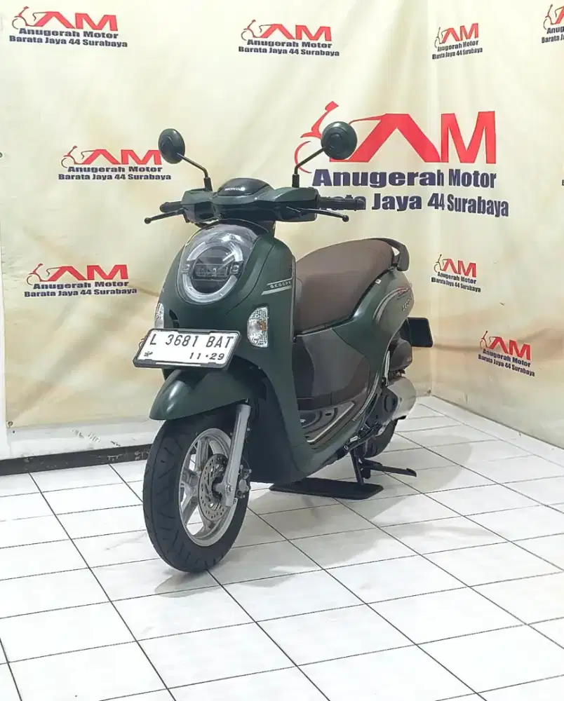 Ready Km 7 Ribu Honda New Scoopy Prestige tahun 2024 Hijau Doff