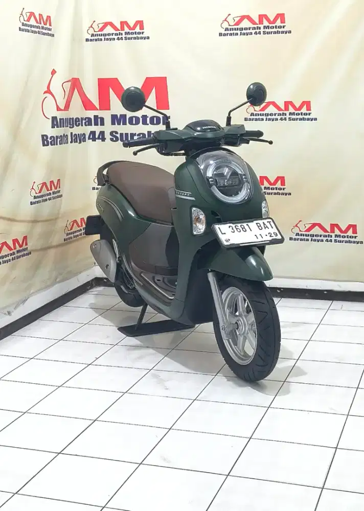 Am Barata #Km 7 Ribu Honda New Scoopy Prestige tahun 2024 Hijau Doff