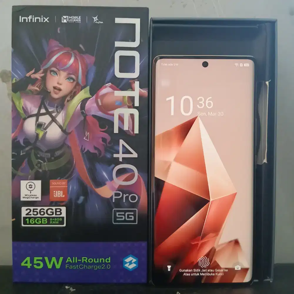 infinix note 40 pro 5G 8/256 Fullset