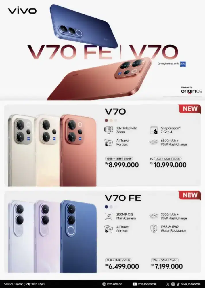 NEW ARRIVAL 
VIVO V70 SERIES