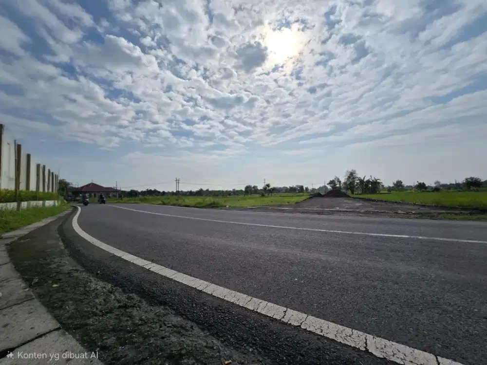 Tanah Jogja Strategis Tepi Jalan Raya Area Godean Km 7, Legalitas SHM Pekarangan