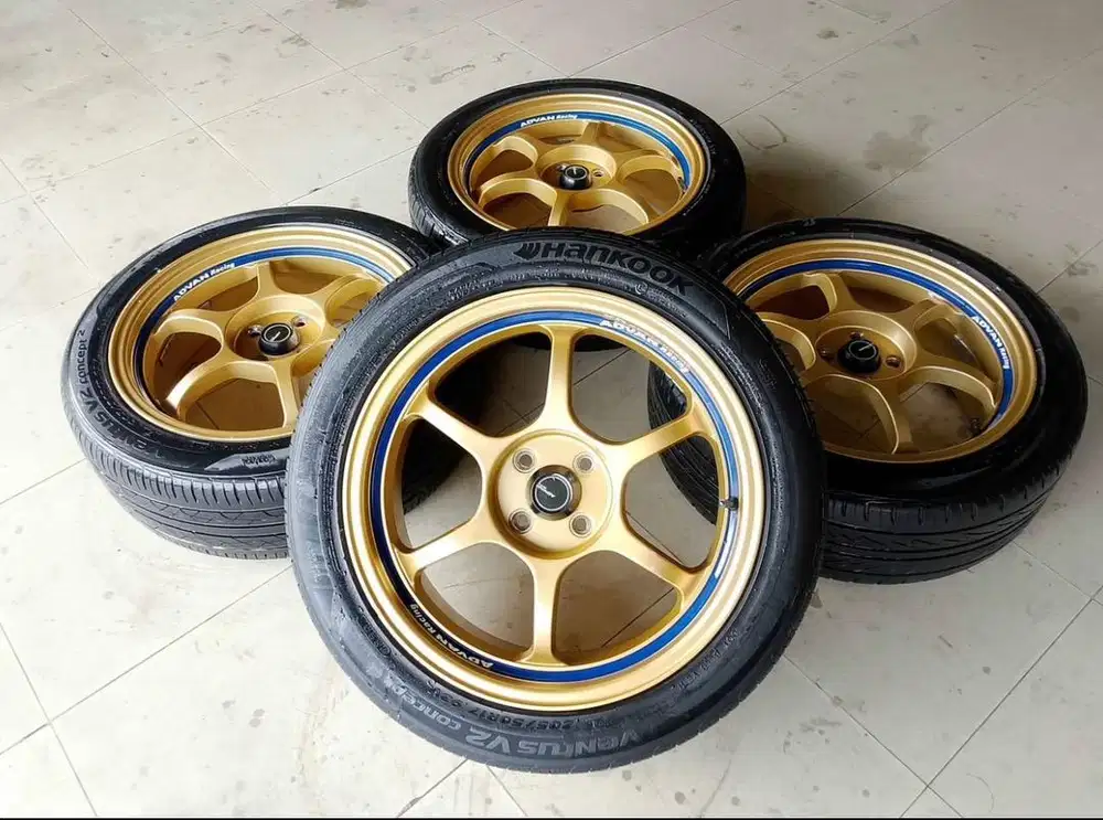 Velg advan RG r17 pcd 4x100 include ban