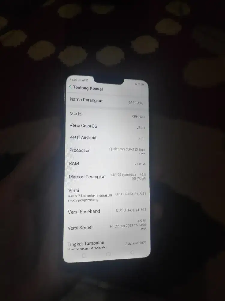 Oppo a3s 2/16 original murah