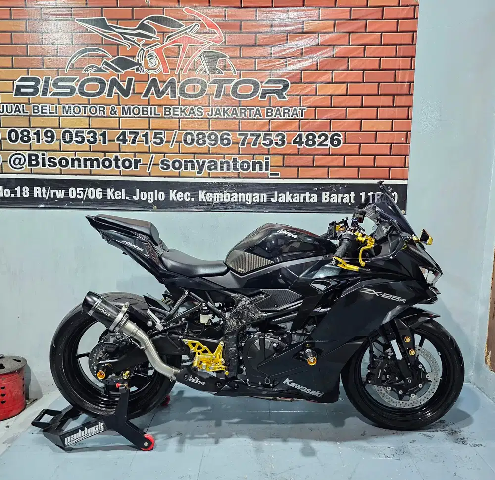 MEWAH MODIF! KAWASAKI NEW ZX25R NON ABS ODO TFT 4 SYLINDER 2022 HITAM