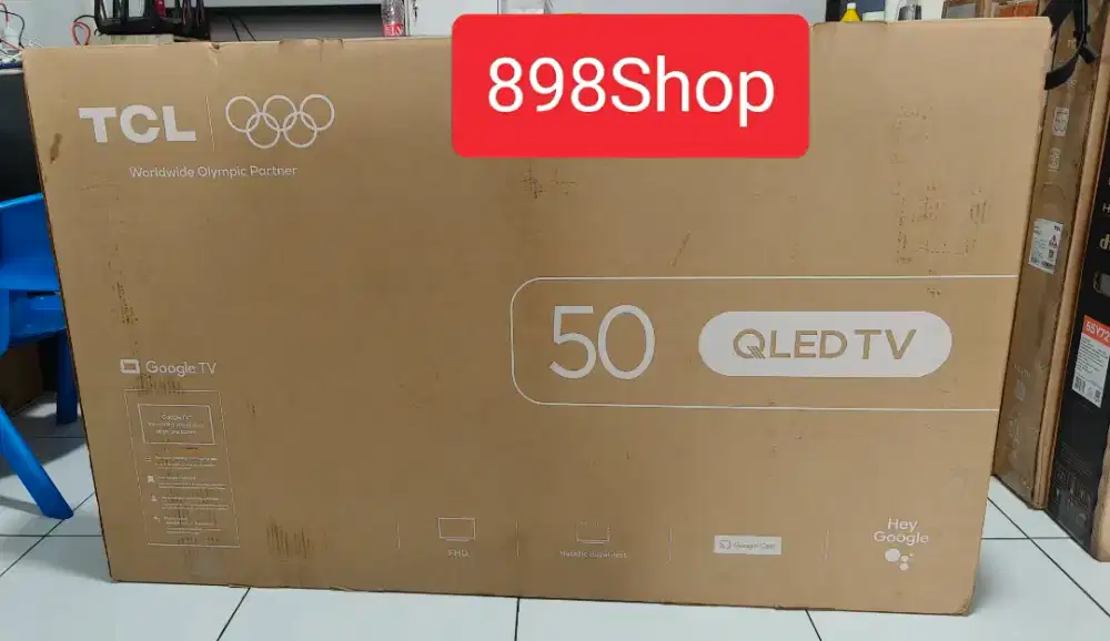 TCL TV 50 QLED Google TV Android FullHD Digital TV HDR10 Remote Voice