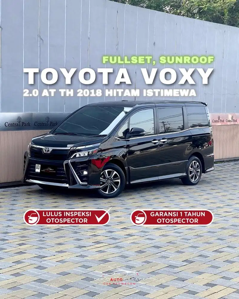Voxy Sunroof Matic 2018 Hitam Istimewa