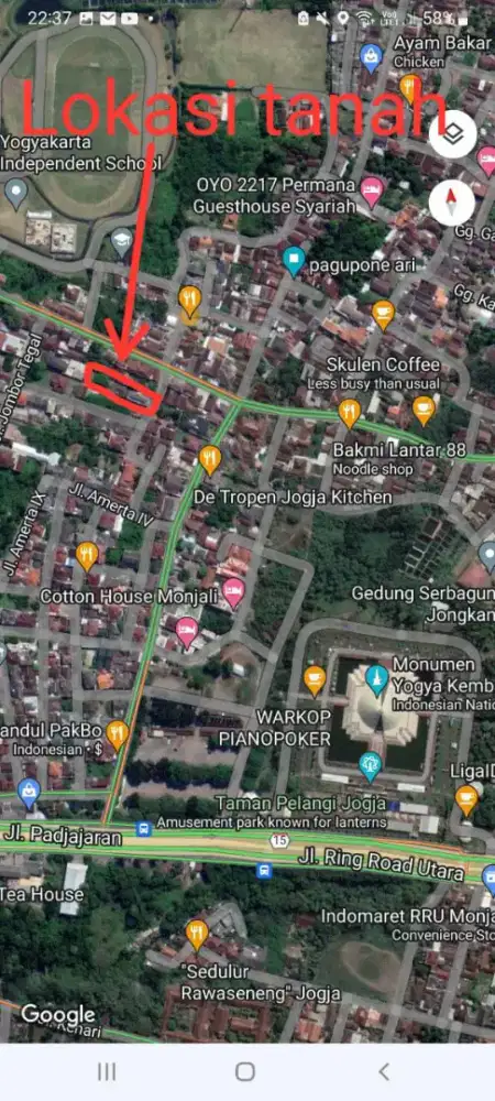 Dijual Tanah di lokasi strategis jogja utara