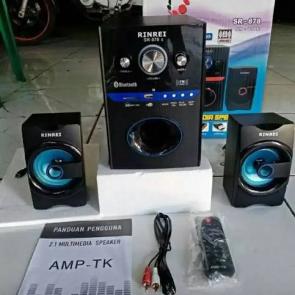Spk bluetooth,  bass mantap, ada remote