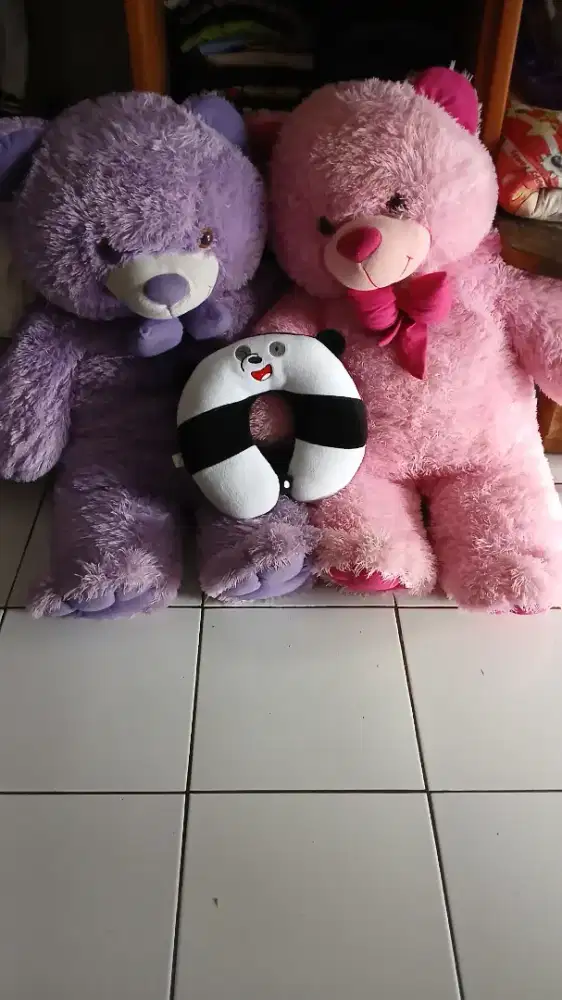 Boneka beruang,bantal leher,bantal frozen