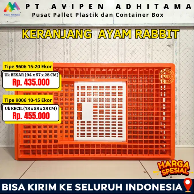 Keranjang Ayam Rabbit Untuk Peternakan & Supplier Ayam Tangerang