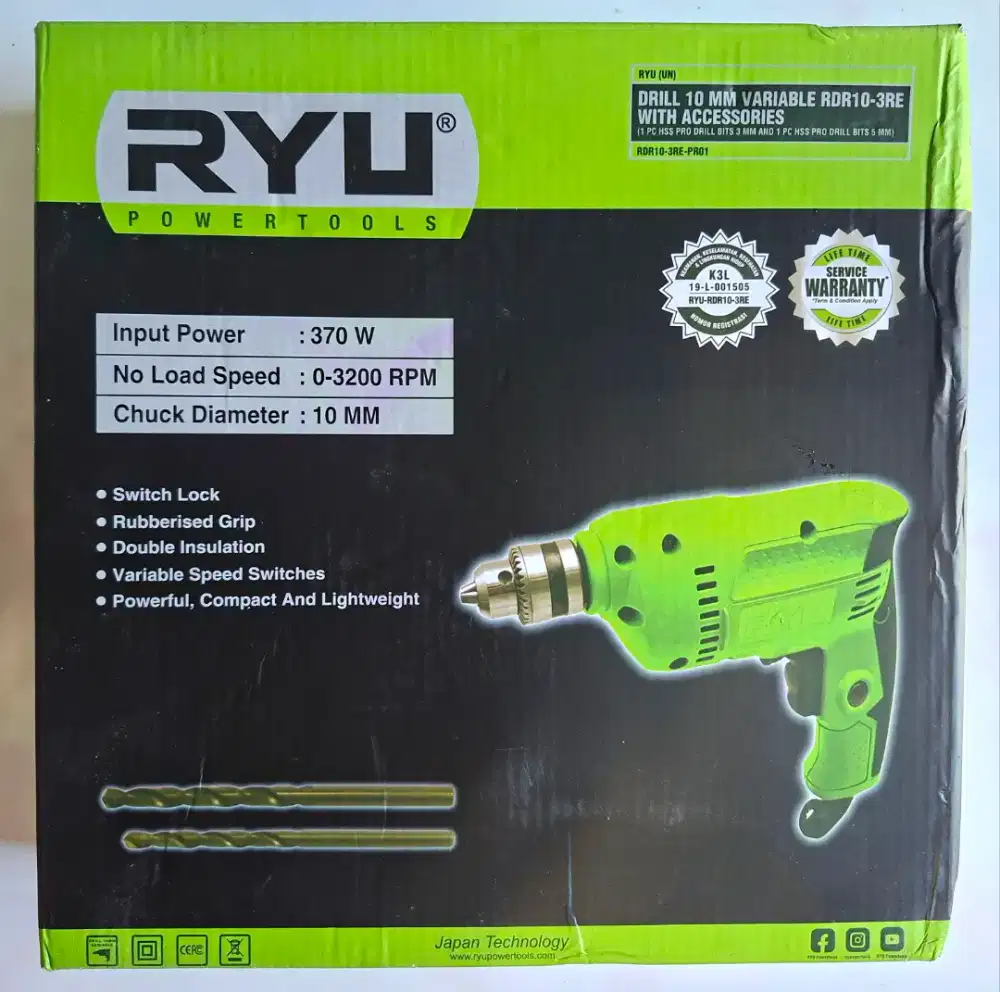 Baru RYU Japan mesin bor listrik