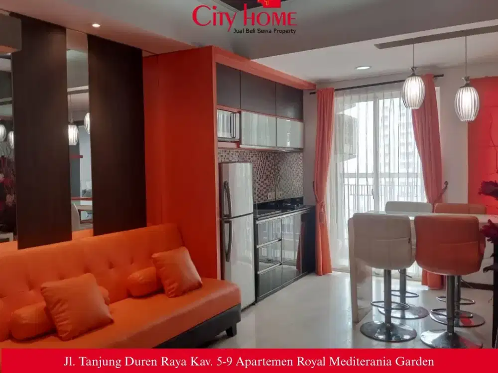Disewa - 2+1 BR Royal Mediterania Garden Apt at Podomoro City
