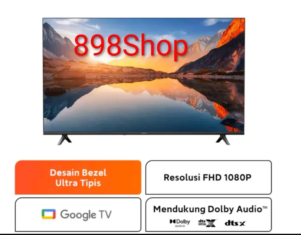 Xiaomi LED TV 43 Google TV Android Digital TV FullHD Remote Voice