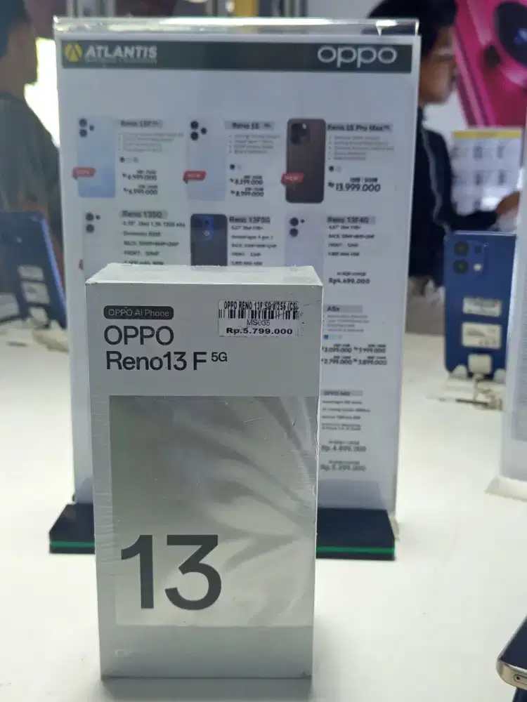 OPPO RENO 13F 8/256 GB READY STOCK DI TOKO ATLANTIS JEMPONG