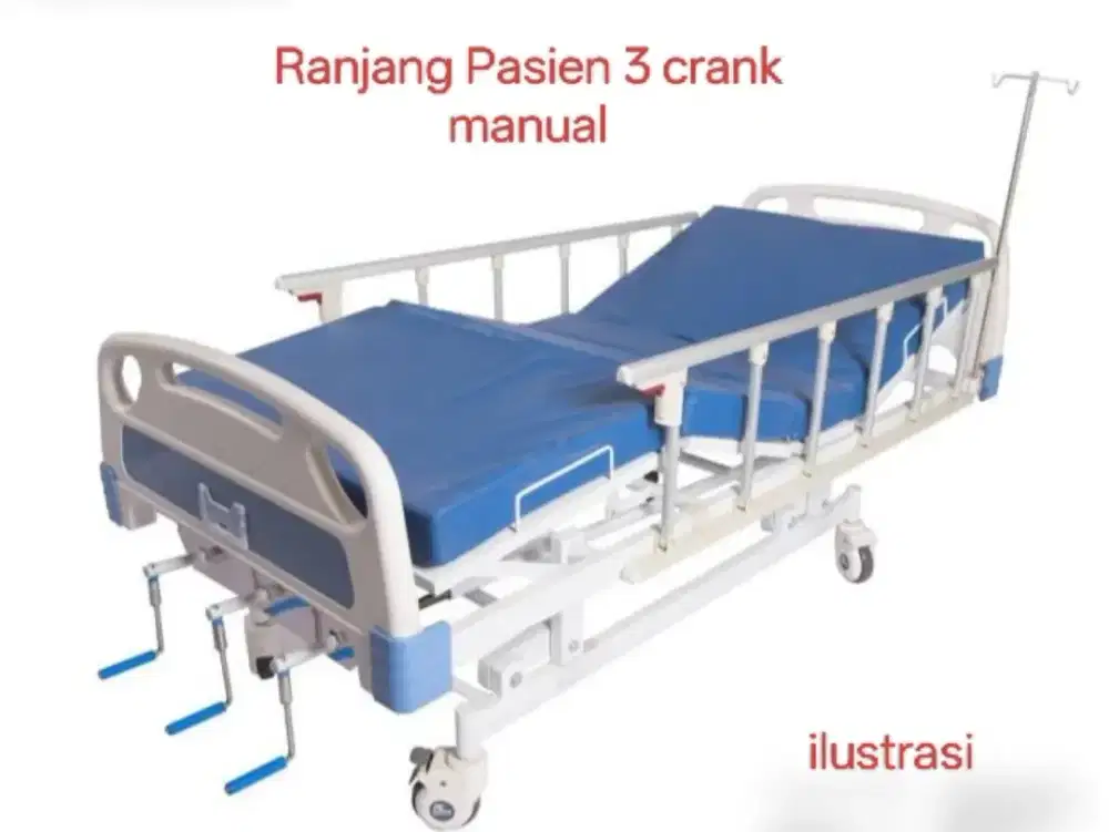 [DIJUAL CEPAT] Ranjang/Kasur Pasien ABS 3 crank - bekas pakai pribadi