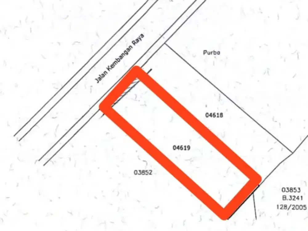 Dijual tanah jl. raya kembangan