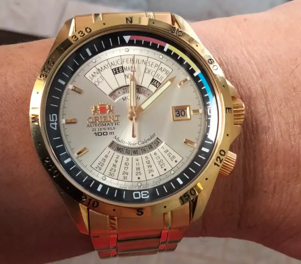 Orient multiyear automatic 21 jewels fullset