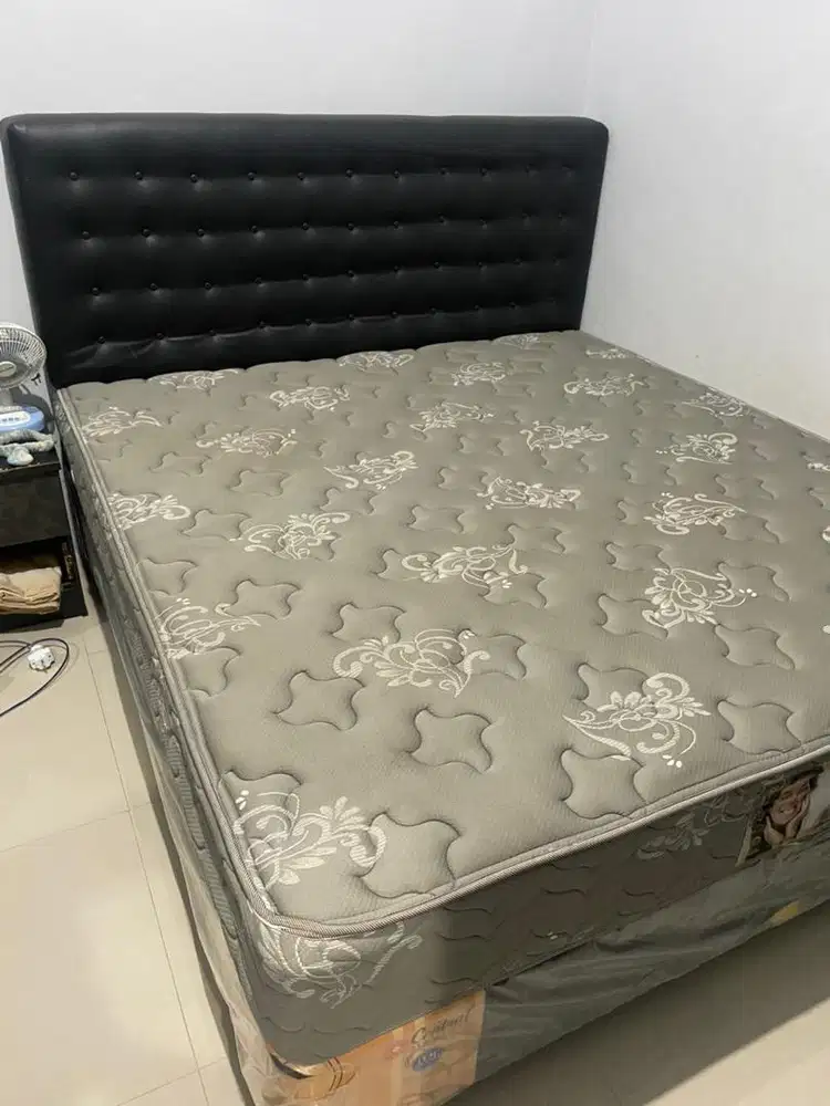 Springbed Central Grand Deluxe Full Set + Bantal Guling Siap Pakai