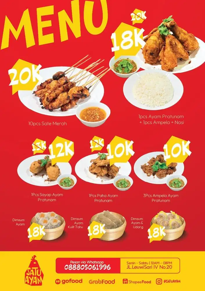 Dicari buat jaga stand makanan ayam dan sate