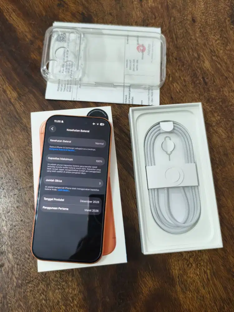 Iphone 17 Pro 256Gb Resmi SAA Cosmic Orange Bh 100% Fullset Mulus IBOX