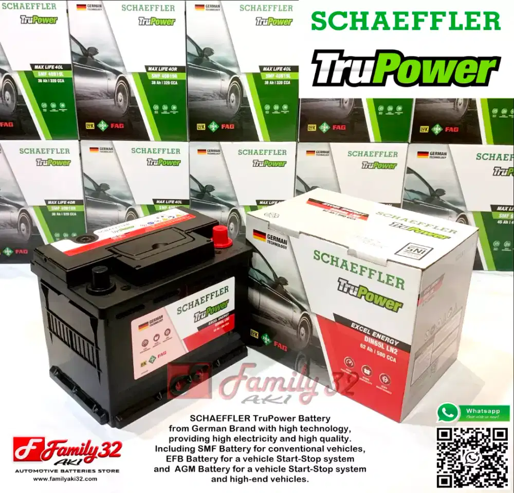 SCHAEFFLER TruPower Battery - NS40ZL NS60 55D23L 80D26L N70ZL Q85