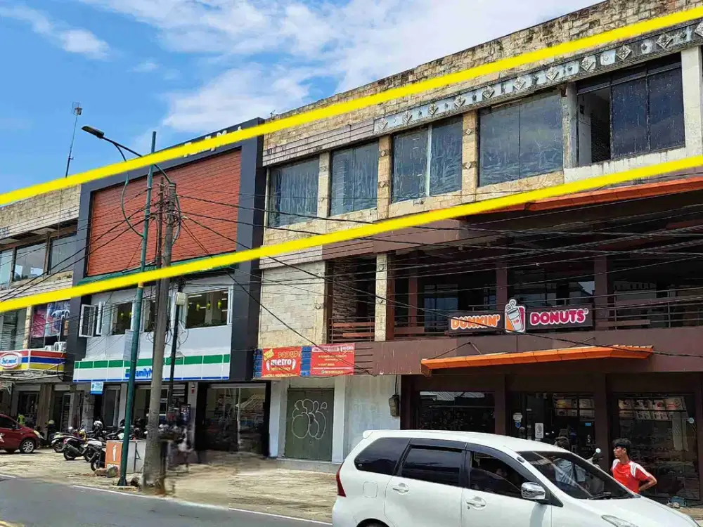 Disewakan Space / Tempat Luas untuk Usaha Komersial Cocok utk Gym Fitness, Cafe, Class, Billiard, dsb di lantai 3 daerah Tajur, Kota Bogor