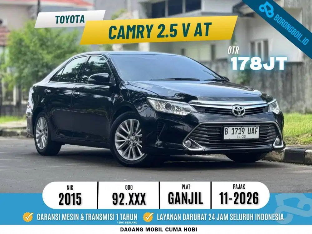 Toyota Camry 2.5 V AT 2015 Hitam | Siap Pakai