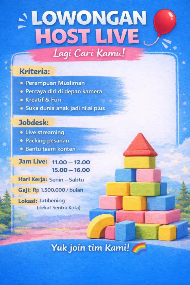 HOST LIVE MAINAN ANAK